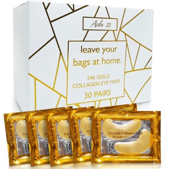 30 Pairs Under Eye Patches - 24K Gold Eye Mask - Under Eye Mask for Dark Circles - Picture 1 of 7